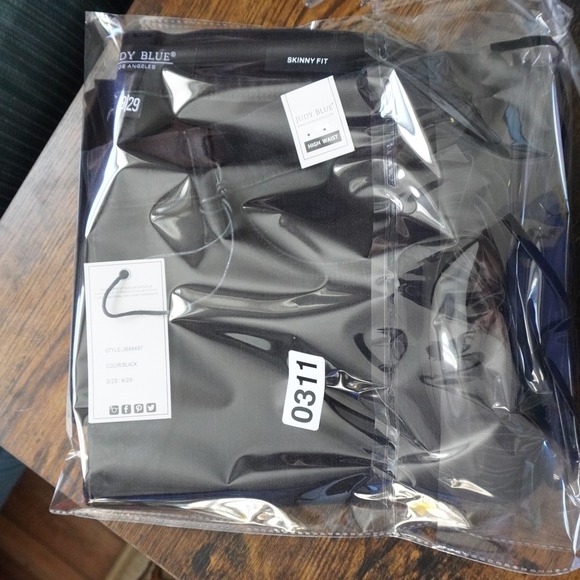 Judy Blue NWT Black Skinny Fit Jean 9/29 High Waist Fringe Western Cowboy Novlty - Picture 8 of 8